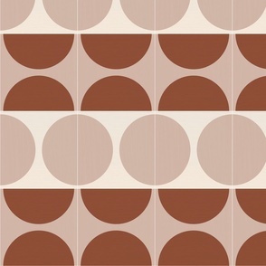 Painted Cotto Tiles Cinnamon and Powder Optical