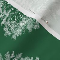Irish You a Happy Christmas (White on Emerald Green)  