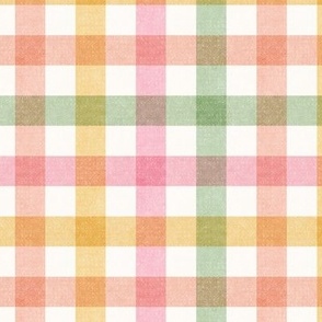 Spring Check (Medium) - textured checkerboard in Easter pastels