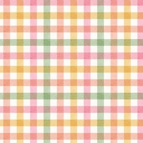 Spring Check (Small) - textured checkerboard in Easter pastels