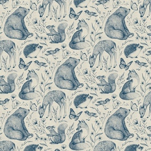 Forest Fauna Toile - medium 