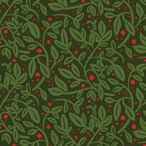 Botanical Christmas Collection • Red and Green (MEDIUM)