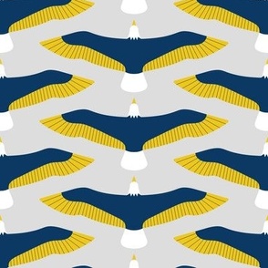 Go Eagles Go! (Navy and Gold/Yellow)