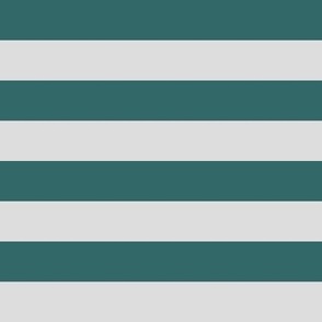 Team Stripes (1 inch Teal and Silver)