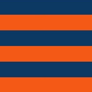 Team Stripes (1 inch Navy and Orange)