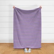 Team Stripes (1 inch White and Purple)