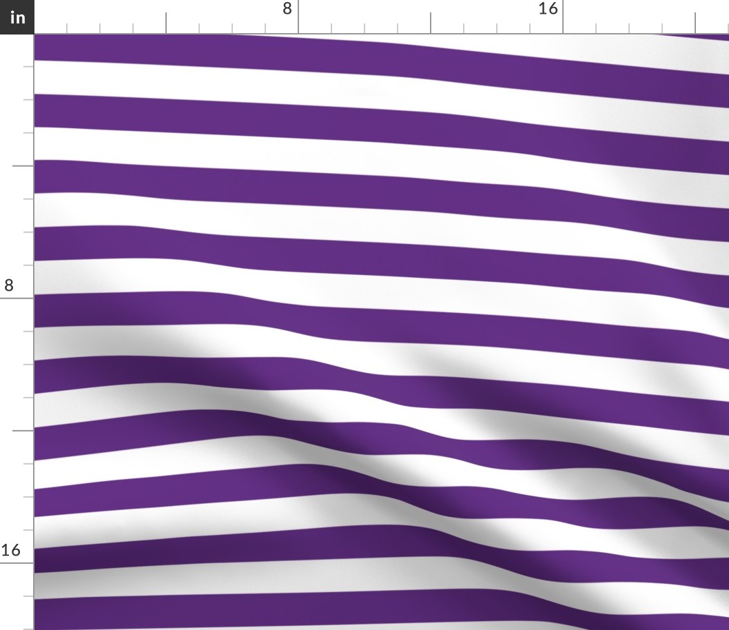 Team Stripes (1 inch White and Purple)