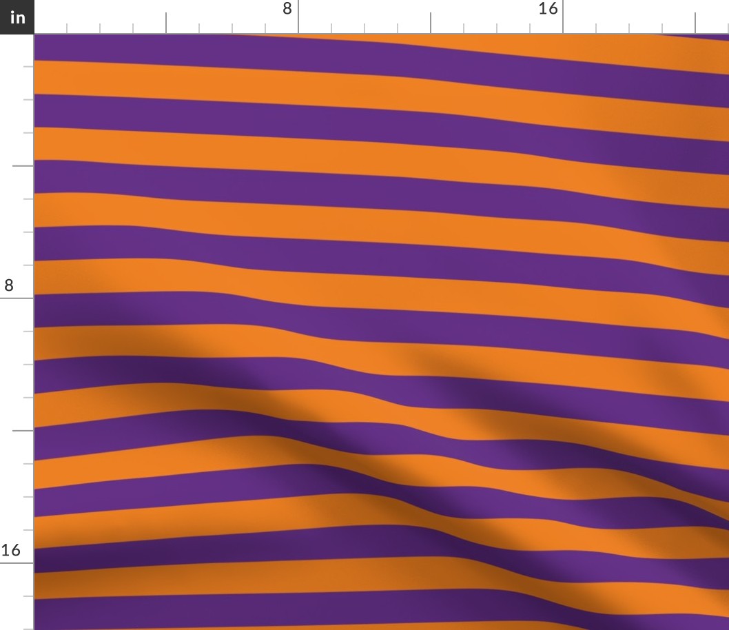 Team Stripes (1 inch Purple and Orange)