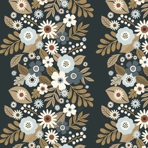 Bold Botanical - Floral Stripe Neutral Colors Sm.