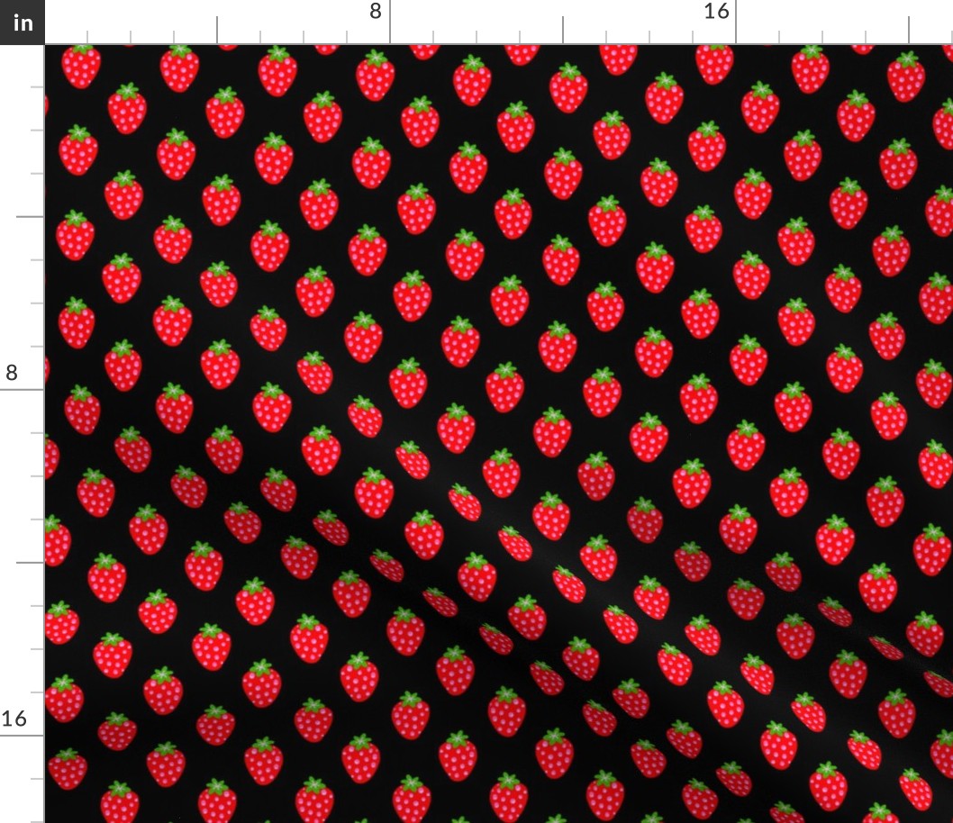 Sketchy strawberry polka dot 