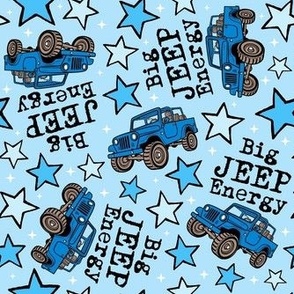Large Scale Big Jeep Energy in Blue