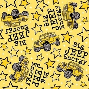 Large Scale Big Jeep Energy in Yellow