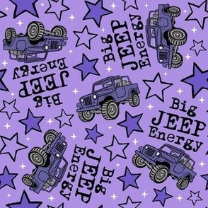 Large Scale Big Jeep Energy in Purple
