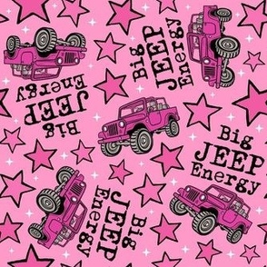 Large Scale Big Jeep Energy in Pink