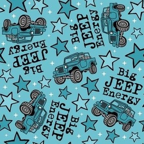 Large Scale Big Jeep Energy in Turquoise