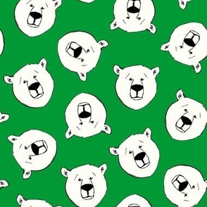 Polar Bears - Tossed - green - LAD23