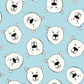 Polar Bears - Tossed - light blue - LAD23