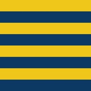 Team Stripes (1 inch Navy and Gold/Yellow)