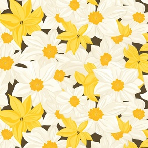 Blockprint Daffodils