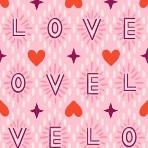  L - LOVE Letters for valentines - pink