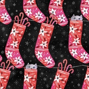 stockings on black 8in