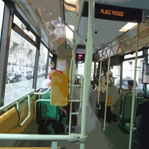 32 Bus near Place Possoz, Paris