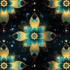 Abstract Cosmic Floral