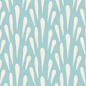 Simple Art Deco Pattern in  Creamy Ivory and Baby Blue
