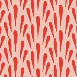 Simple Art Deco Pattern in  Pink and Retro Red