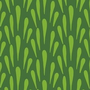 Simple Art Deco Pattern in  Forest and Lime Green
