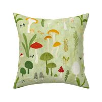 Field mushroom - moss green (medium)