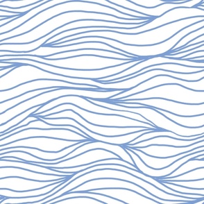 Tranquil blue waves / large for bedding and wallpaper / relaxing wallpaper for meditation