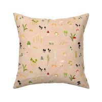 Tiny wild mushroom - soft pink (medium)