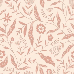 pink chintz floral print