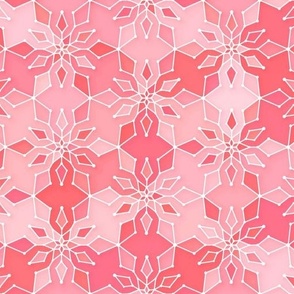 snowflake  in pink