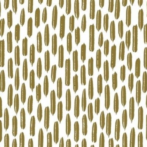 320 - Small scale Serene cool neutral army green and off white paint brush stroke marks, organic textures vertical shapes, for apparel for adults, children and duvet covers, table cloths and curtains 