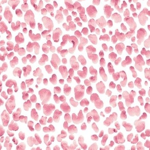 Cute Baby Pink Watercolor Leopard Print or Dino Spots (Medium Scale)