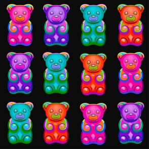Neon Gummy Bears