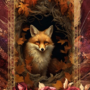 27x36 blanket autumn fox 