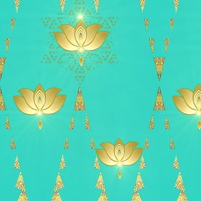 serene lotus wallscape