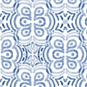 geometrical batik blue small scale