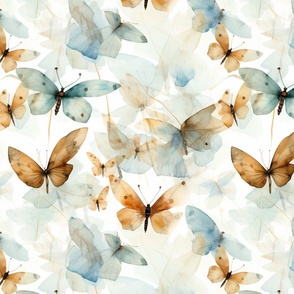 Watercolour Butterflies 