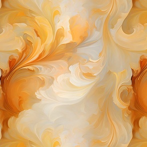 Gold, Yellow & White Flowing Paint - large
