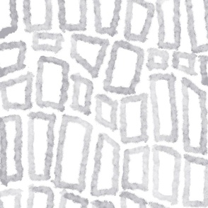 wibbly wobbly rectangles gray wallpaper scale