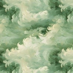 Green Ombre Abstract - small