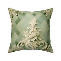 Green & Ivory Rococo - large