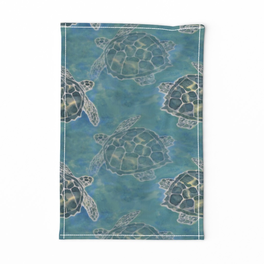 Sea Turtle Batik Style