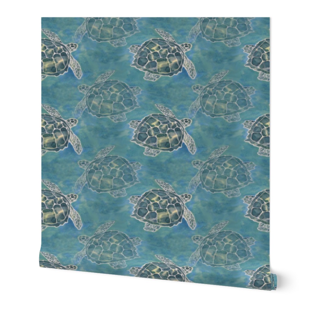 Sea Turtle Batik Style