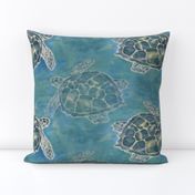 Sea Turtle Batik Style