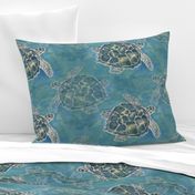 Sea Turtle Batik Style